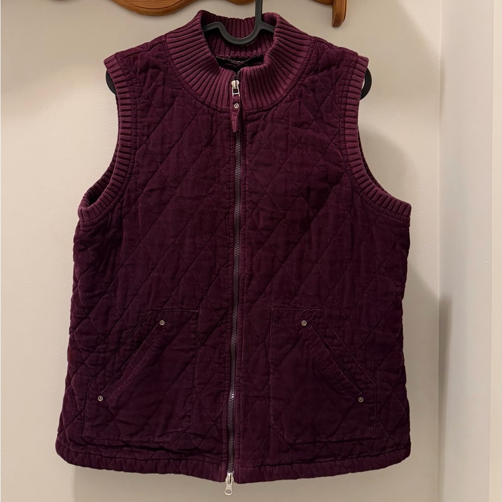 Cotton Ginny Corduroy Vest in Deep Purple